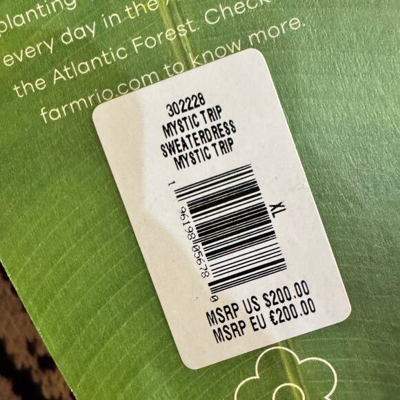 NWT Farm Rio Mystic Trip Oversized Wool Blend Sweater Knit Mini Dress Size XL - Picture 11 of 11